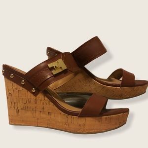 ⬇️ SALE ⬇️ Tommy Hilfiger Open Toe Wedges Size 8